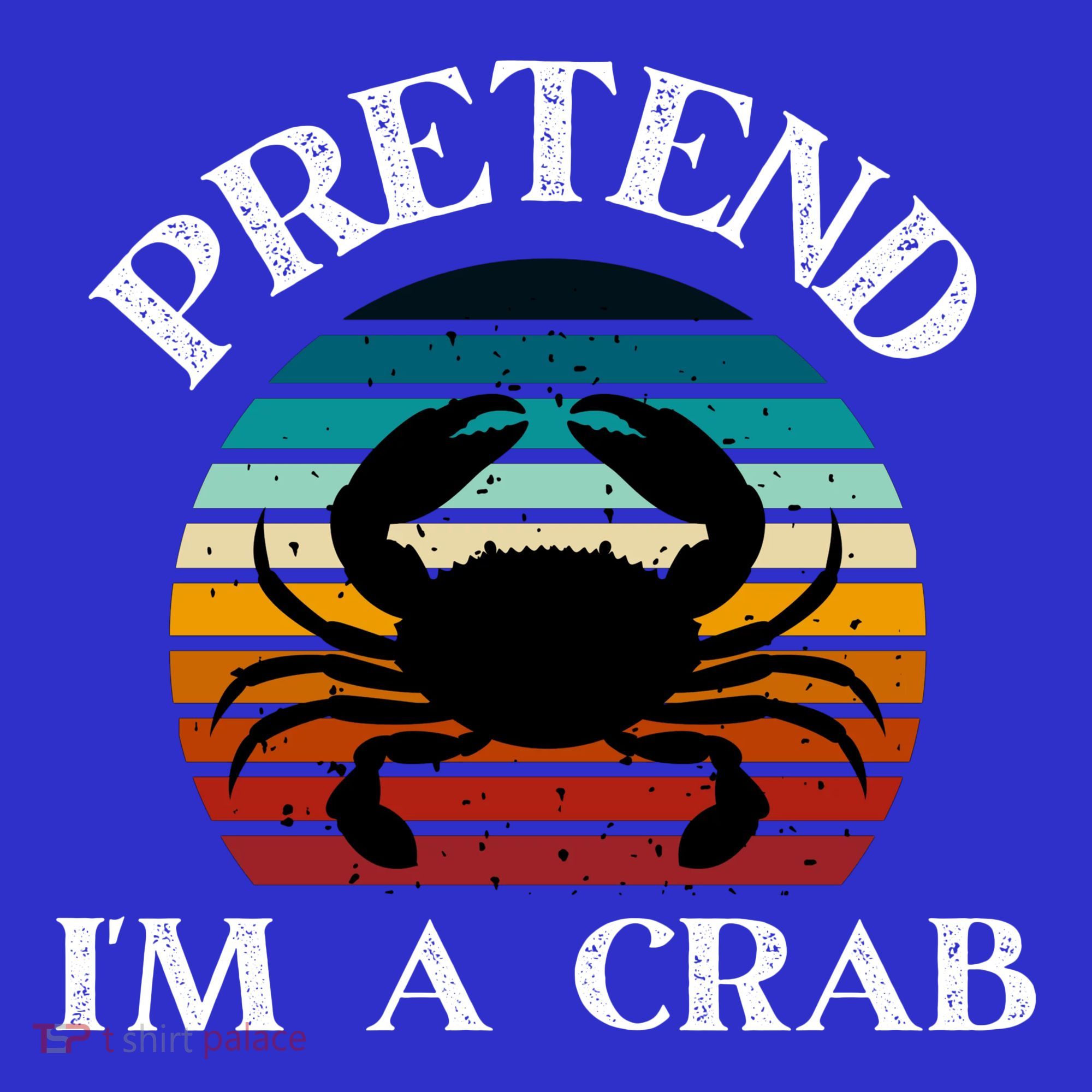 Pretend I Am A Crab Retro Funny Visor