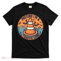 PRETEND IM A TRAFFIC CONE Halloween Costume T-Shirt thumb 0