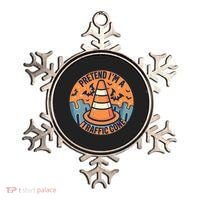 PRETEND IM A TRAFFIC CONE Halloween Costume Ornament thumb 0