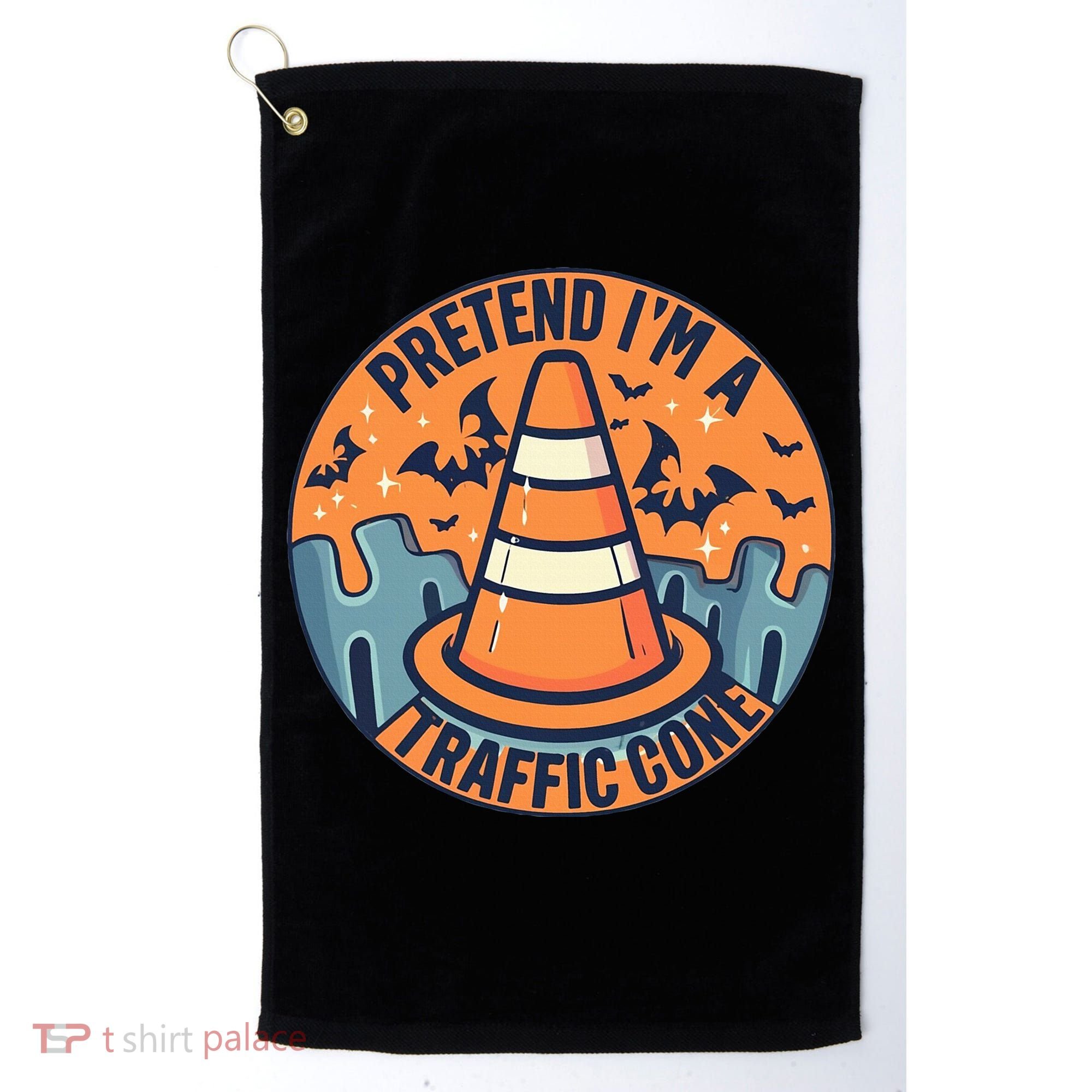 PRETEND IM A TRAFFIC CONE Halloween Costume Golf Towel