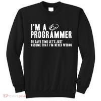 Programmer Is Always Right Software Engineer Programming Gift Sweatshirt thumb 0