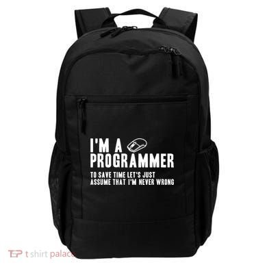 Programmer Is Always Right Software Engineer Programming Gift Backpack