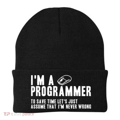 Programmer Is Always Right Software Engineer Programming Gift Beanie