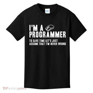 Programmer Is Always Right Software Engineer Programming Gift Kids T-Shirt