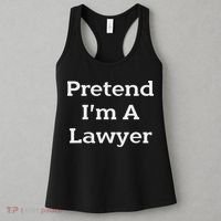 Pretend I'm A Lawyer Costume Funny Law Halloween Party Women's Tank Top thumb 3