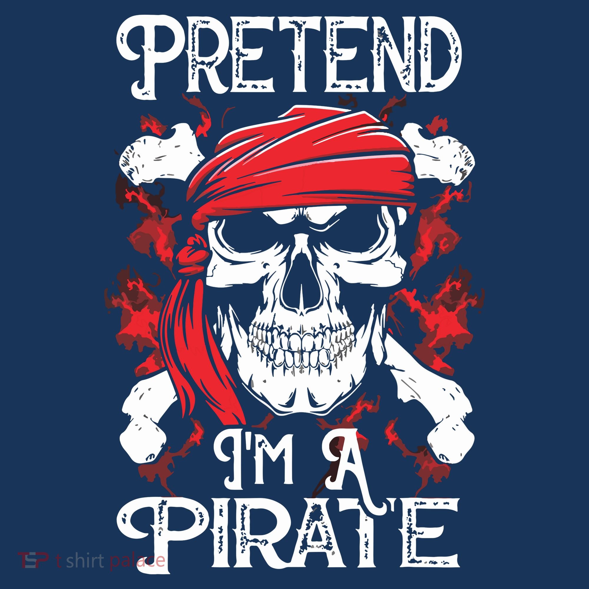 Pretend I'm A Pirate Costume Party Funny Halloween Pirate Beanie