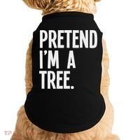 Pretend I'm A Tree Funny Halloween Party Costume Doggie Tank thumb 0