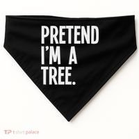 Pretend I'm A Tree Funny Halloween Party Costume USA-Made Doggie Bandana thumb 0
