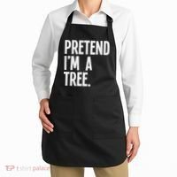Pretend I'm A Tree Funny Halloween Party Costume Apron thumb 2