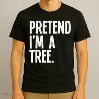 Pretend I'm A Tree Funny Halloween Party Costume T-Shirt thumb 3