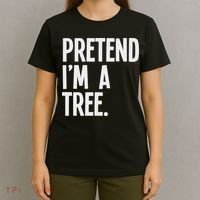 Pretend I'm A Tree Funny Halloween Party Costume T-Shirt thumb 4