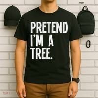 Pretend I'm A Tree Funny Halloween Party Costume T-Shirt thumb 6