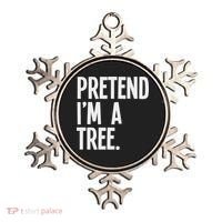 Pretend I'm A Tree Funny Halloween Party Costume Ornament thumb 0