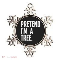 Pretend I'm A Tree Funny Halloween Party Costume Ornament thumb 0