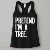Pretend I'm A Tree Funny Halloween Party Costume Women's Tank Top thumb 3