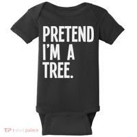 Pretend I'm A Tree Funny Halloween Party Costume Baby Bodysuit thumb 0