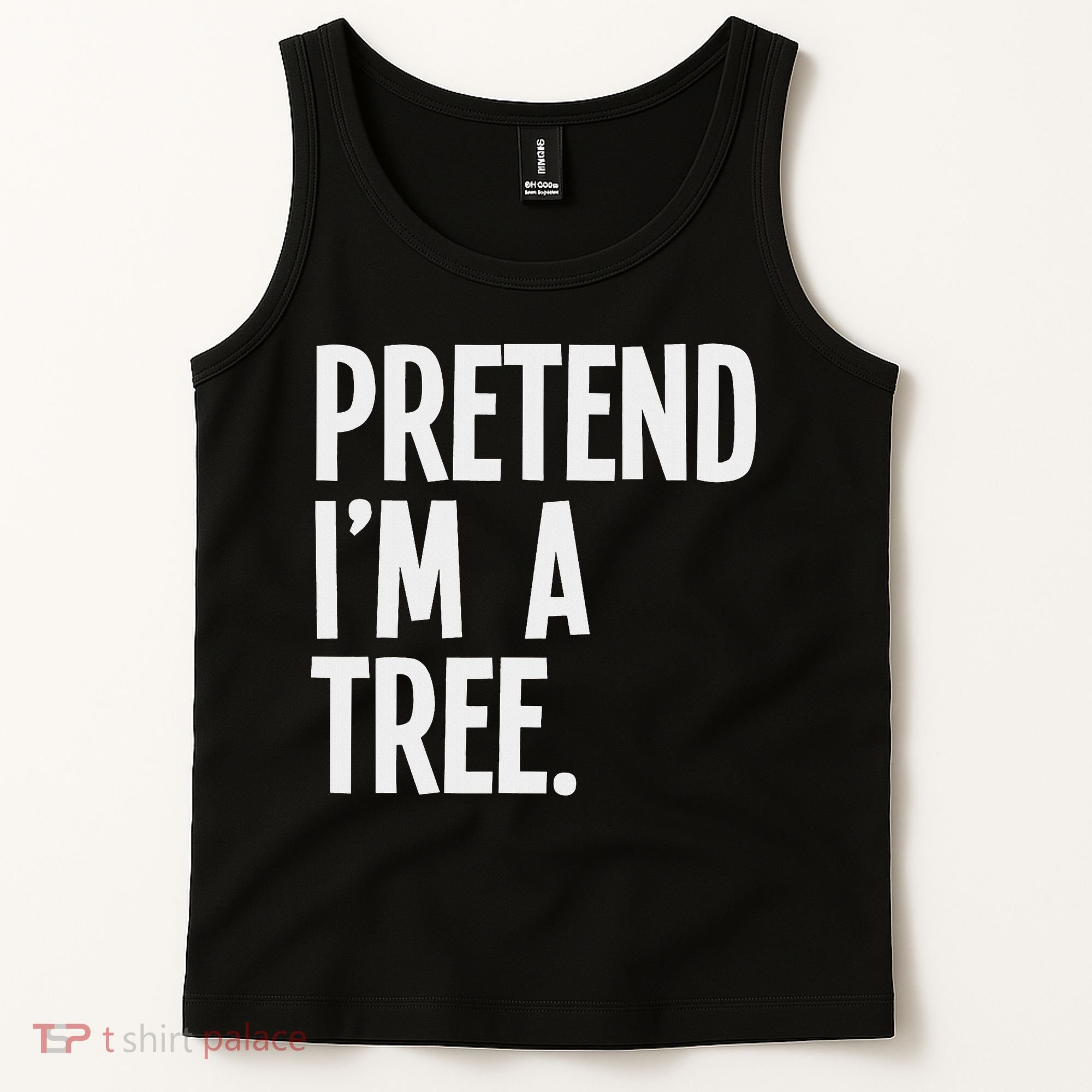 Pretend I'm A Tree Funny Halloween Party Costume Tank Top