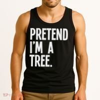 Pretend I'm A Tree Funny Halloween Party Costume Tank Top thumb 3
