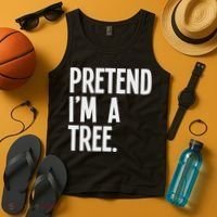Pretend I'm A Tree Funny Halloween Party Costume Tank Top thumb 4