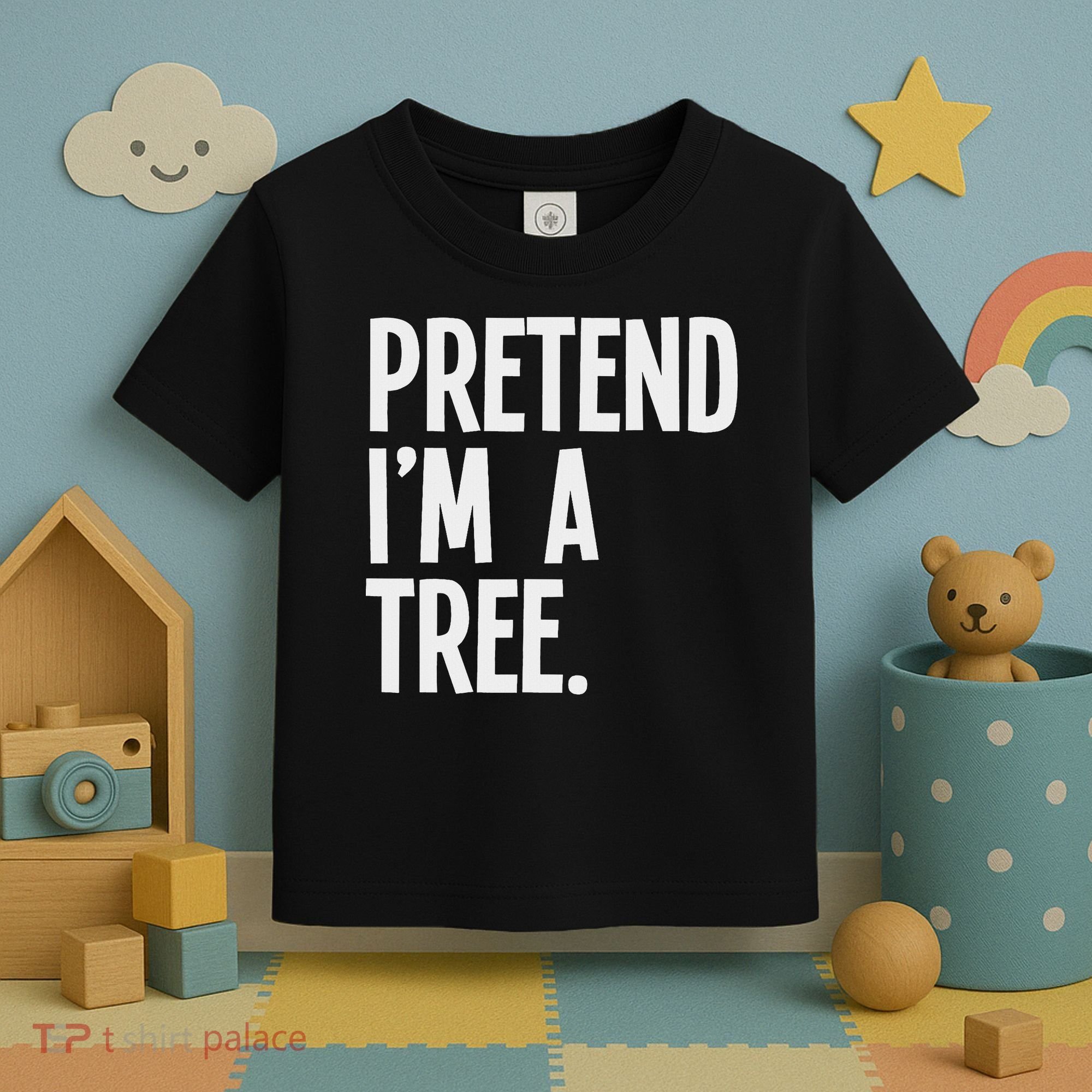 Pretend I'm A Tree Funny Halloween Party Costume Toddler T-Shirt