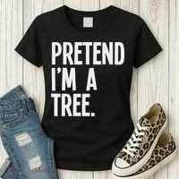 Pretend I'm A Tree Funny Halloween Party Costume Women's T-Shirt thumb 3