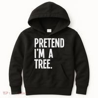 Pretend I'm A Tree Funny Halloween Party Costume Kids Hoodie thumb 0