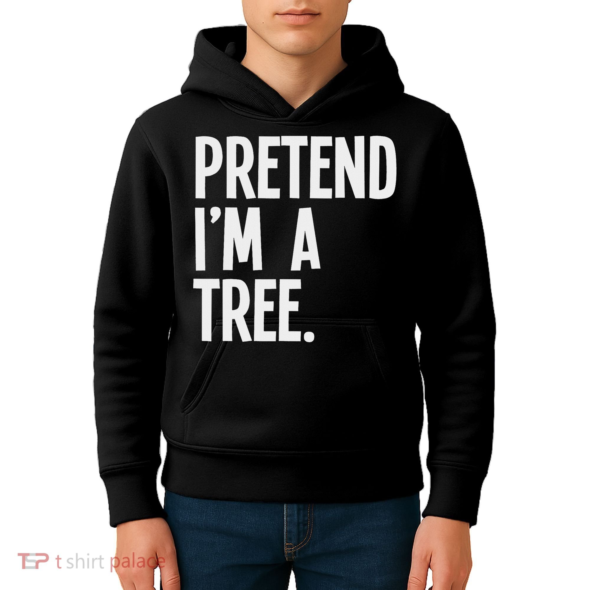 Pretend I'm A Tree Funny Halloween Party Costume Kids Hoodie