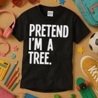 Pretend I'm A Tree Funny Halloween Party Costume Kids T-Shirt thumb 3