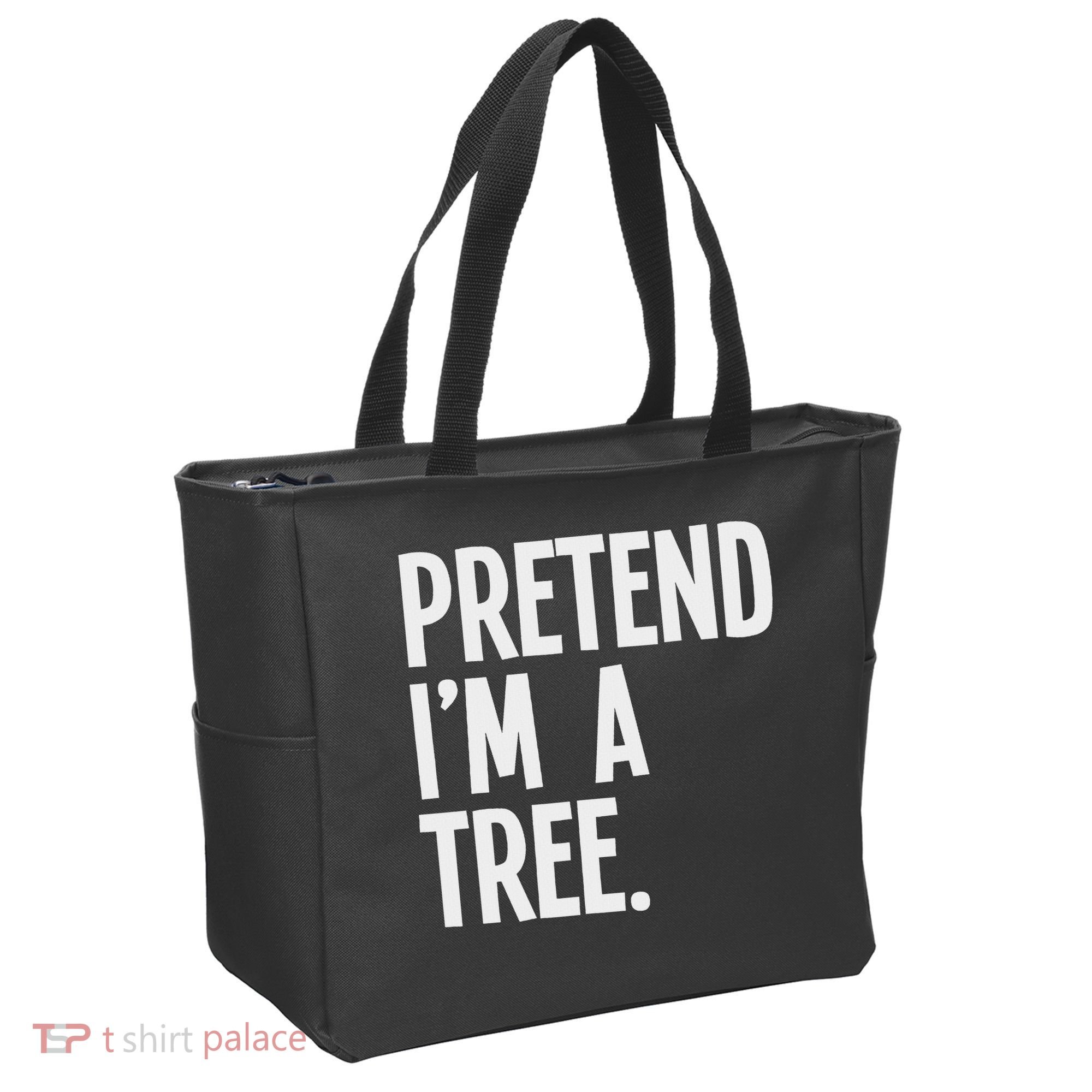 Pretend I'm A Tree Funny Halloween Party Costume Tote Bag
