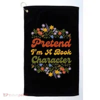 Pretend IM A Book Character Golf Towel thumb 0