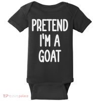 Pretend I'm A Goat Costume Baby Bodysuit thumb 0