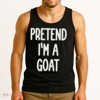 Pretend I'm A Goat Costume Tank Top thumb 3
