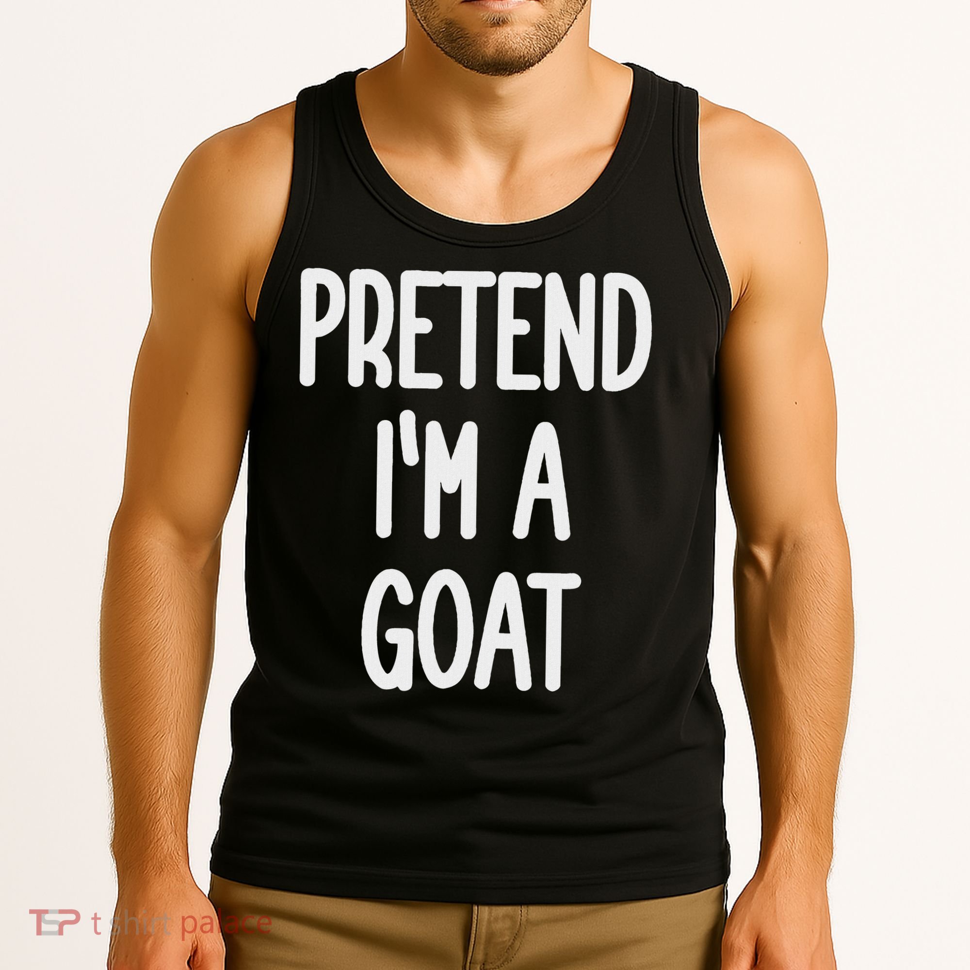 Pretend I'm A Goat Costume Tank Top