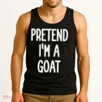 Pretend I'm A Goat Costume Tank Top thumb 3