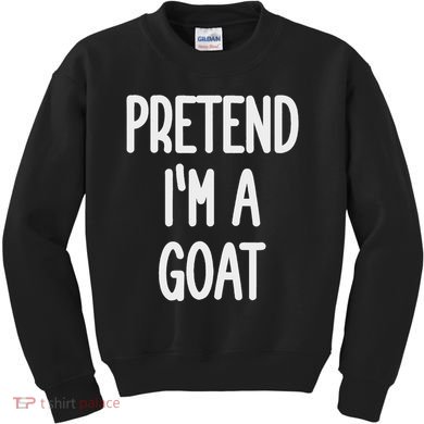 Pretend I'm A Goat Costume Kids Sweatshirt