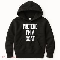 Pretend I'm A Goat Costume Kids Hoodie thumb 0