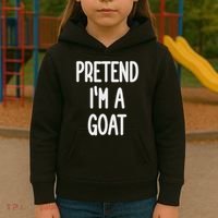Pretend I'm A Goat Costume Kids Hoodie thumb 3