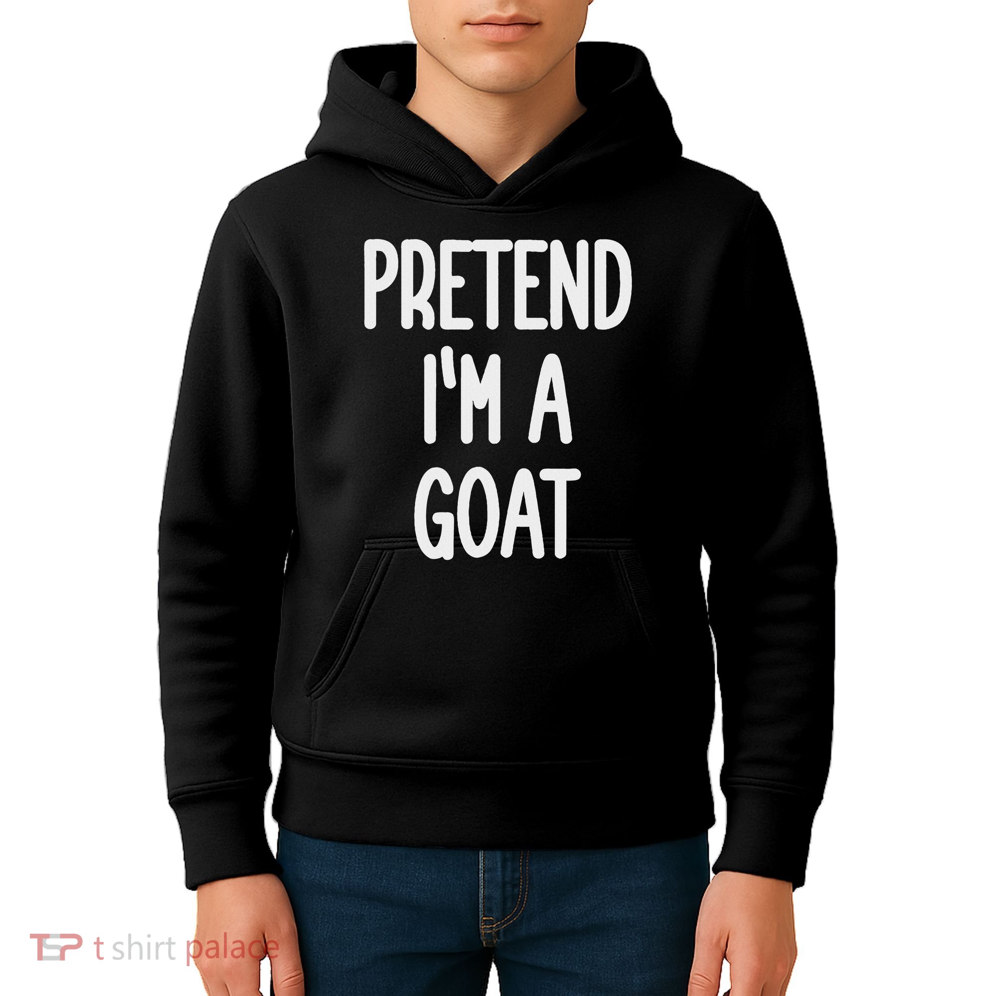 Pretend I'm A Goat Costume Kids Hoodie