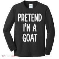 Pretend I'm A Goat Costume Kids Long Sleeve Shirt thumb 0