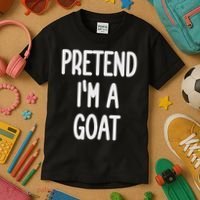 Pretend I'm A Goat Costume Kids T-Shirt thumb 3