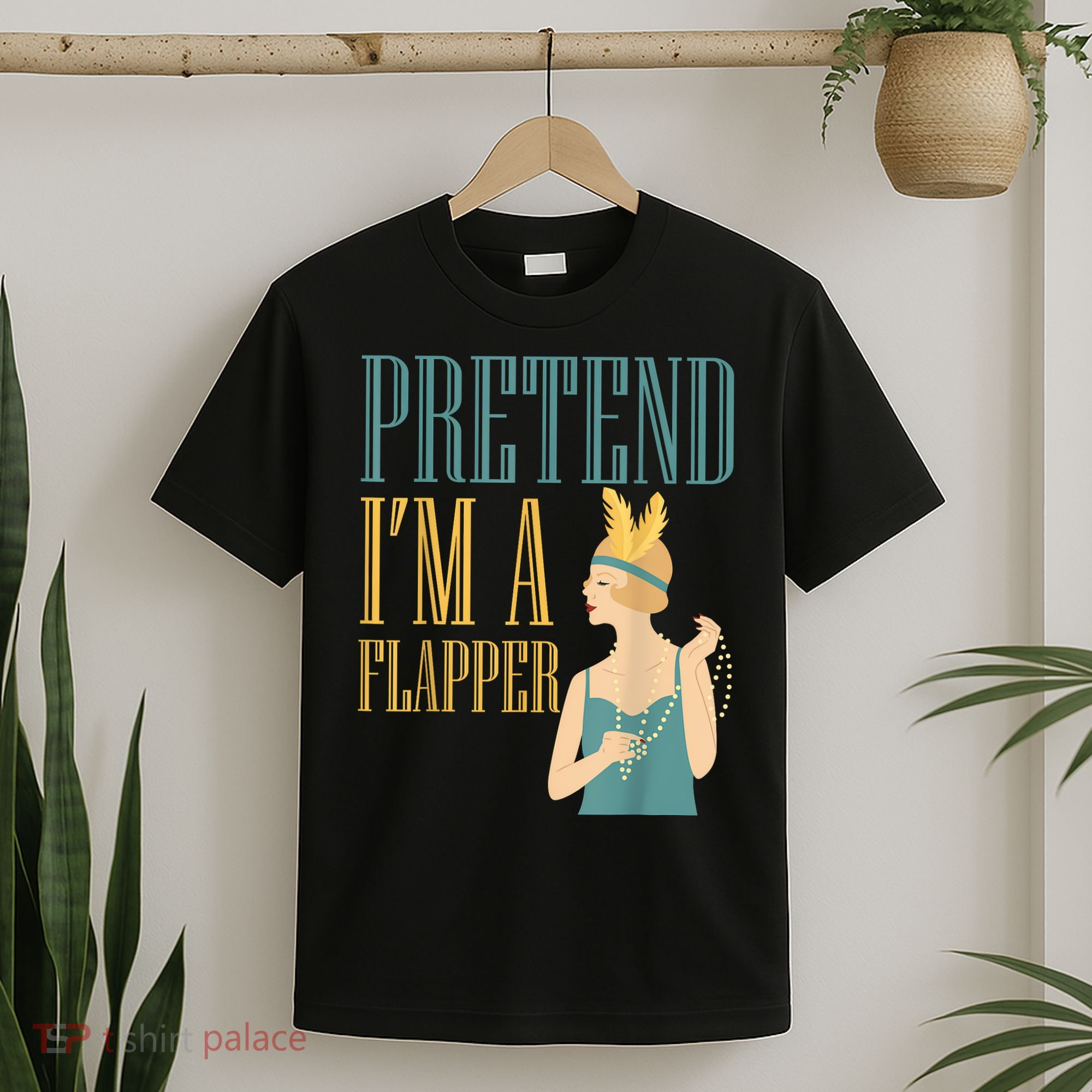 Pretend I'm A Flapper Bobbed Hair Subculture Halloween T-Shirt