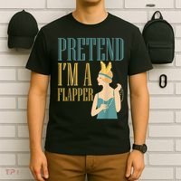 Pretend I'm A Flapper Bobbed Hair Subculture Halloween T-Shirt thumb 6