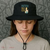 Pretend I'm A Flapper Bobbed Hair Subculture Halloween Bucket Hat thumb 3