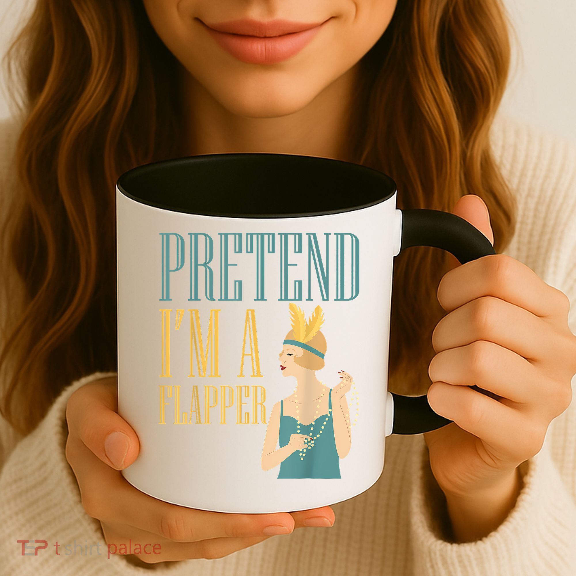 Pretend I'm A Flapper Bobbed Hair Subculture Halloween Coffee Mug