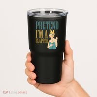 Pretend I'm A Flapper Bobbed Hair Subculture Halloween Tumbler thumb 2