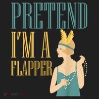 Pretend I'm A Flapper Bobbed Hair Subculture Halloween Hat thumb 2