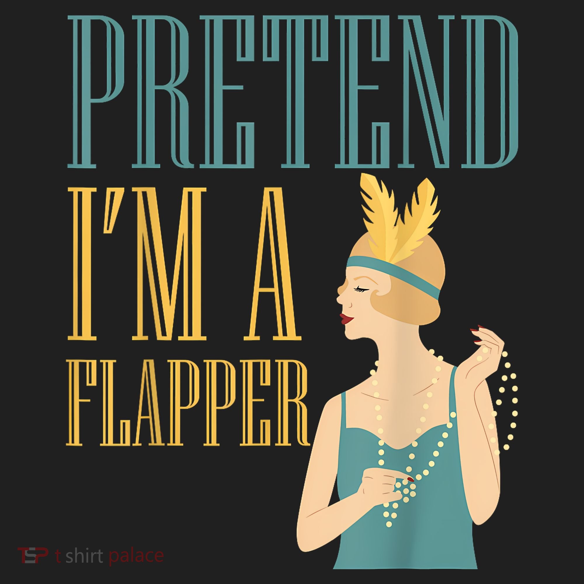 Pretend I'm A Flapper Bobbed Hair Subculture Halloween Hat
