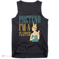 Pretend I'm A Flapper Bobbed Hair Subculture Halloween Tank Top thumb 0