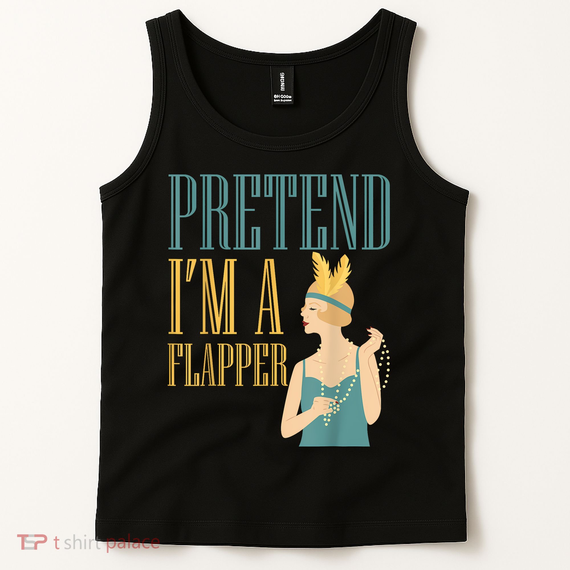 Pretend I'm A Flapper Bobbed Hair Subculture Halloween Tank Top