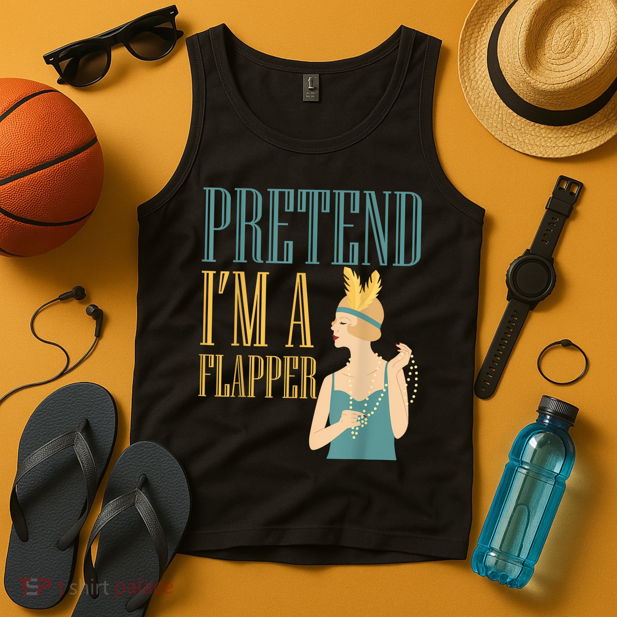 Pretend I'm A Flapper Bobbed Hair Subculture Halloween Tank Top